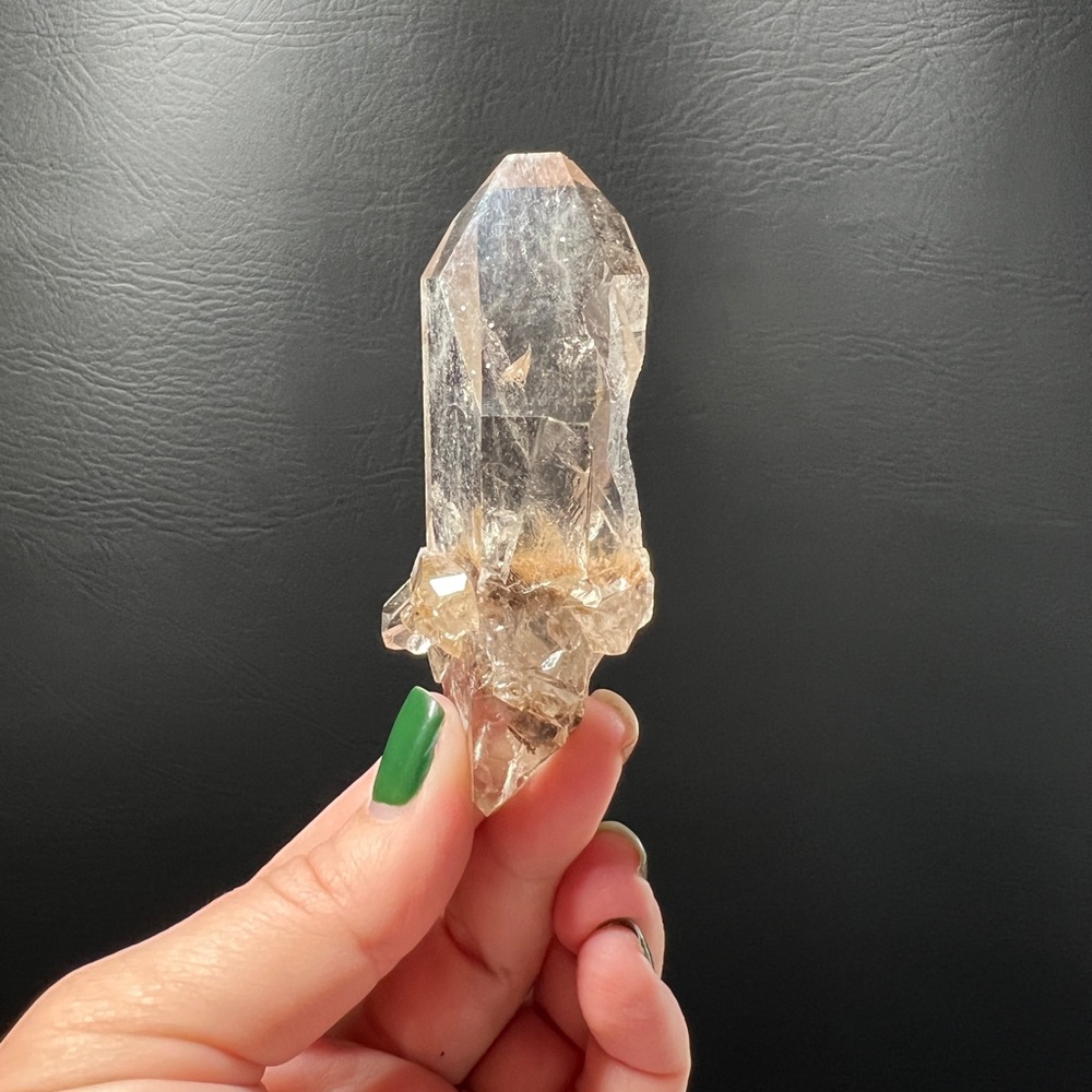2.98 oz. Clear Quartz Crystal Point with Wonderful Clarity from Brazil